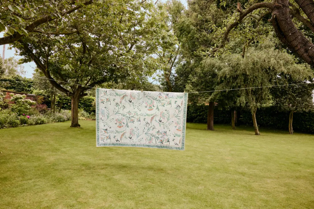 Hug Rug Eco-Washable English Floral 120X185 Green Rug — RugsDirect Online