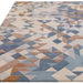 Asiatic enigma blue multi Blue, Multicoloured Living Room Wool Rug.