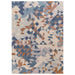 Asiatic enigma blue multi Blue, Multicoloured Living Room Wool Rug.