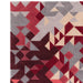 Asiatic enigma red multi Multicoloured, Red Living Room Wool Rug.
