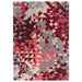 Asiatic enigma red multi Multicoloured, Red Living Room Wool Rug.