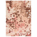 Asiatic enigma rose multi Multicoloured, Pink Living Room Wool Rug.