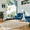 Scion scion screen printed epsilon charcoal 023801 Ivory Living Room Geometric Rug.