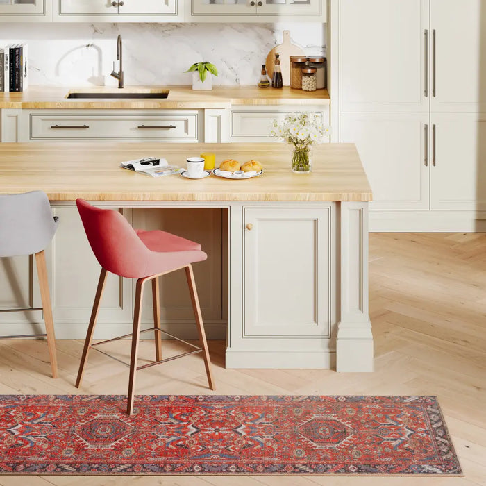 Red Utility Rugs Everyday Rudd Red Washable Red Rug — RugsDirect Online