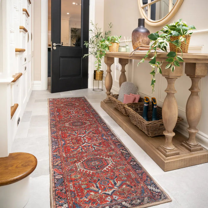 Red Utility Rugs Everyday Rudd Red Washable Red Rug — RugsDirect Online