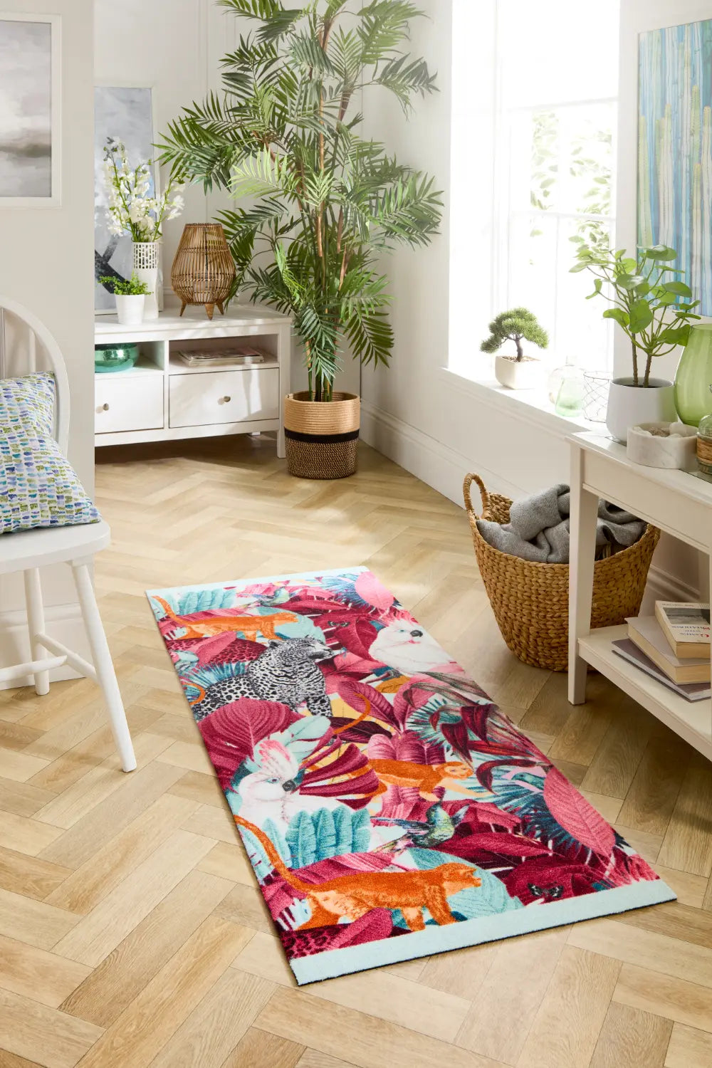My Studio Collection Exotic Palms 67x150 Multicoloured Rug — RugsDirect ...