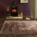Origins extravagance mink Brown, Beige Living Room Shaggy Rug.