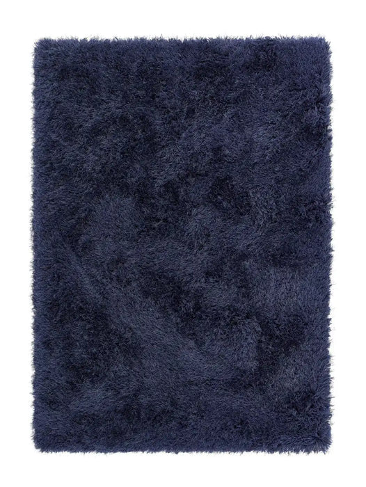 Origins extravagance navy Blue, Navy Living Room Shaggy Rug.