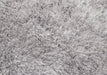 Origins extravagance silver Grey Living Room Shaggy Rug.