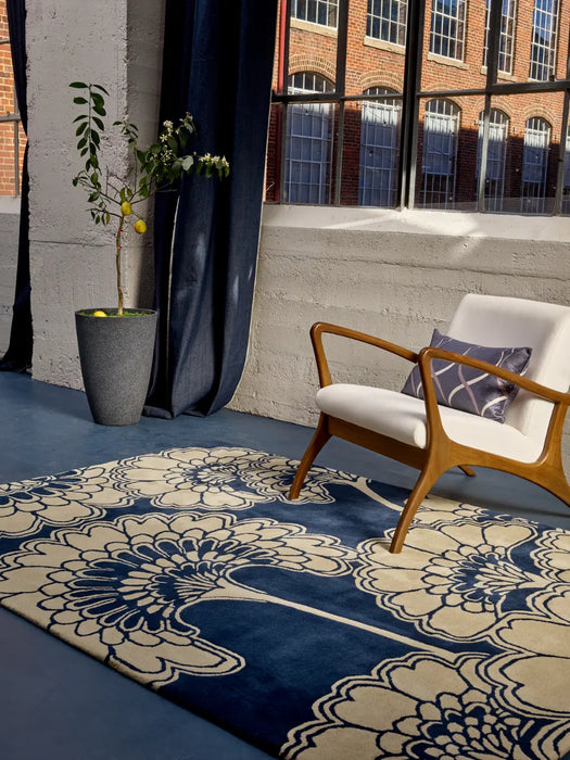 Japanese Floral Florence Broadhurst Midnight 039708 Rug