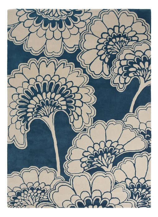 Japanese Floral Florence Broadhurst Midnight 039708 Rug