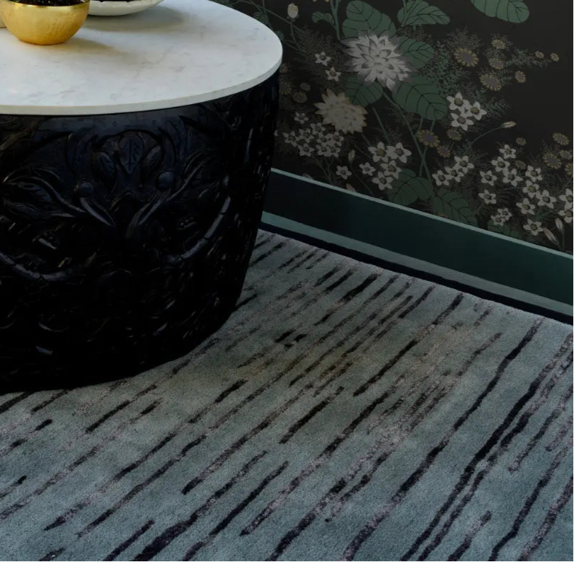Slub Rag Rug Slub FB -Charcoal Multicoloured Rug — RugsDirect Online