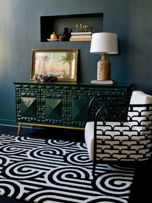 Turnabouts Florence Broadhurst Black 039205 Rug