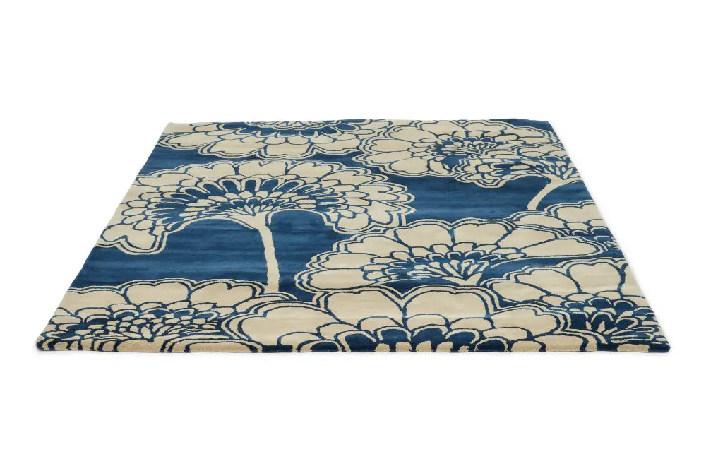Japanese Floral Florence Broadhurst Midnight 039708 Rug