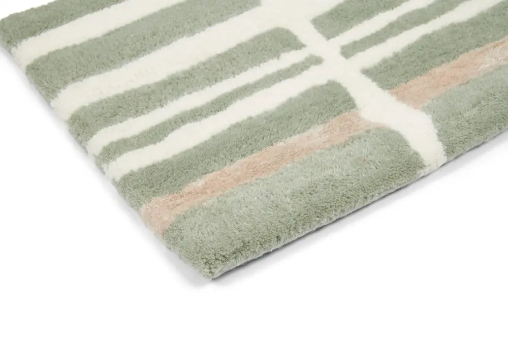 Tortoiseshell Stripe Florence Broadhurst Jade 039808 Rug