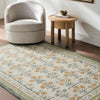 Fairfax Hand Tufted Yellow Green Beige Pink Wool Global Living Dining Bedroom FFX2303 Rug