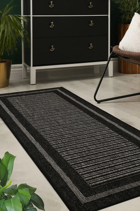 FLATWEAVE GEL Border Black