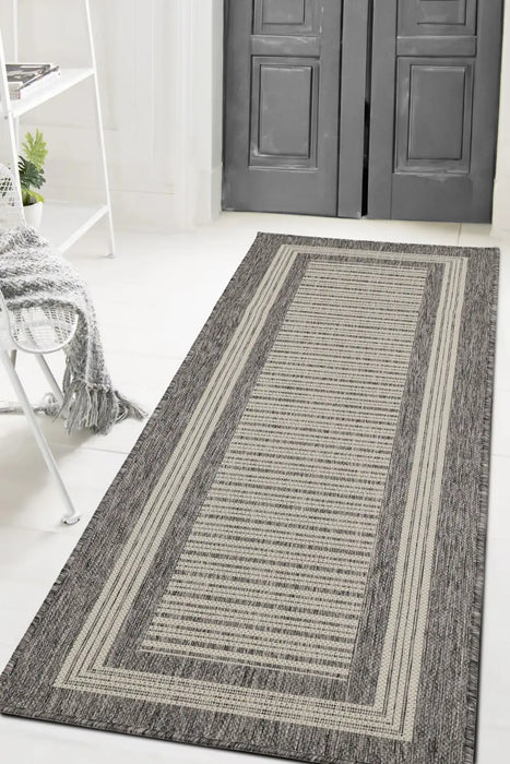 FLATWEAVE GEL Border Steel Grey