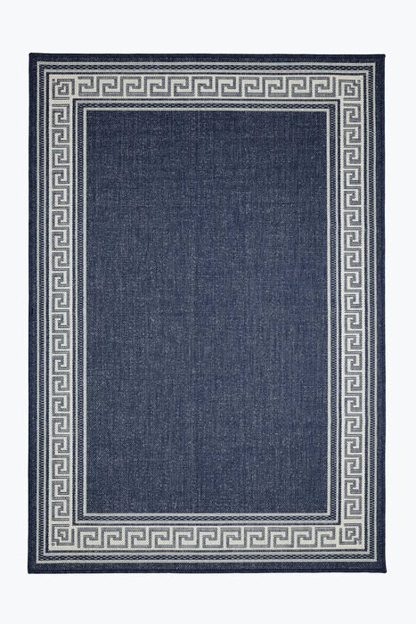 FLATWEAVE GEL Greek Key Navy