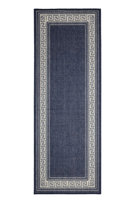 FLATWEAVE GEL Greek Key Navy