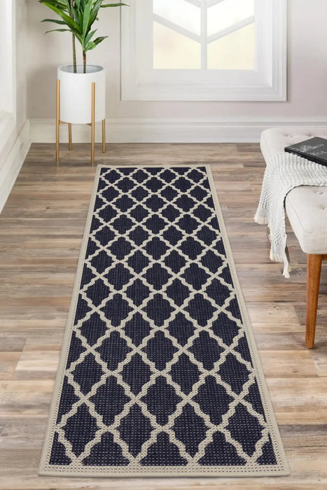 FLATWEAVE GEL l Trellis Navy