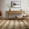 Fiorina Hand Woven Beige Charcoal Jute Wool Modern Living Dining Bedroom FON2301 Rug