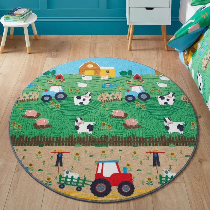 Catherine Lansfield Farmyard Animals Multi - Washable