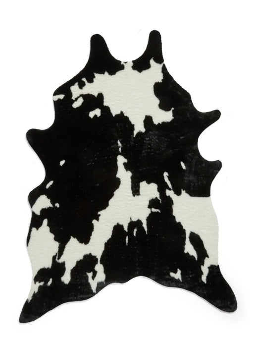 Faux Print Cow Black/White