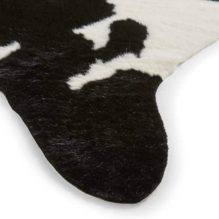 Faux Fur Cow Black/White
