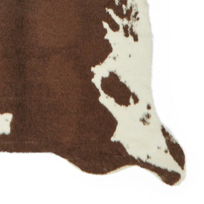 Faux Fur Cow Brown/White
