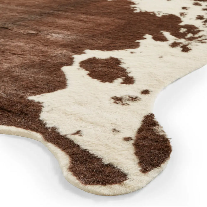 Faux Fur Cow Brown/White
