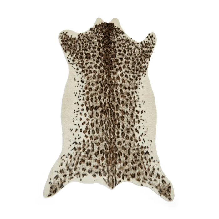 Faux Fur Leopard Brown/White