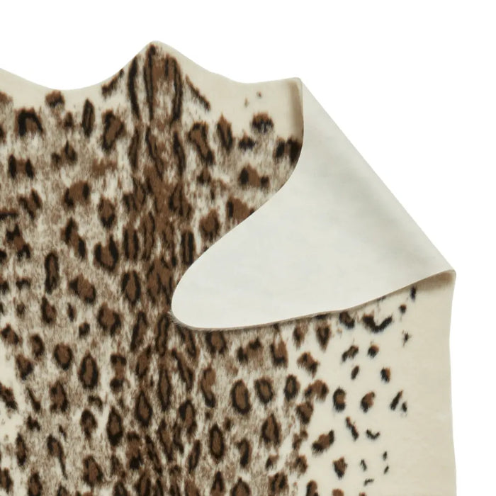 Faux Fur Leopard Brown/White