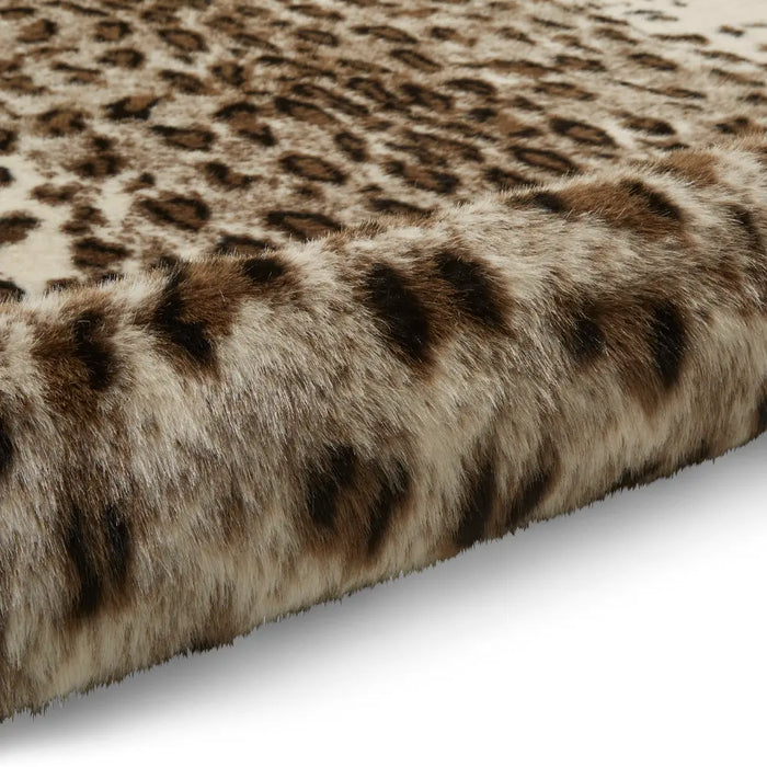 Faux Print Leopard Brown/Beige
