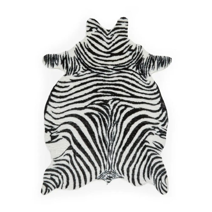 Faux Fur Zebra Black/White