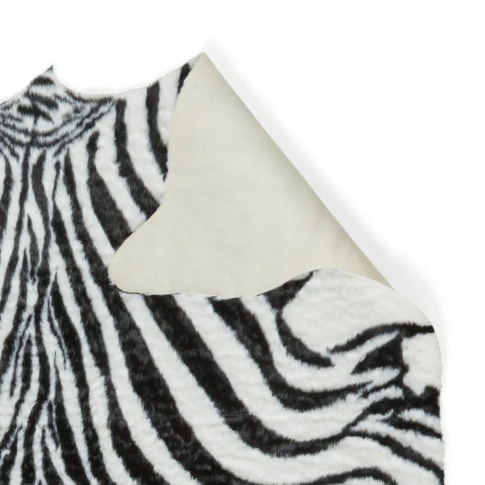 Faux Fur Zebra Black/White