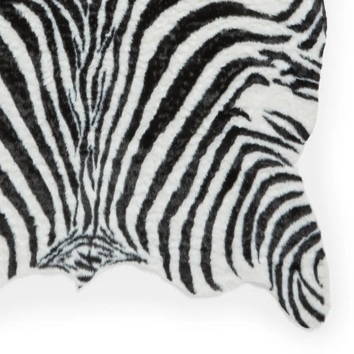Faux Fur Zebra Black/White