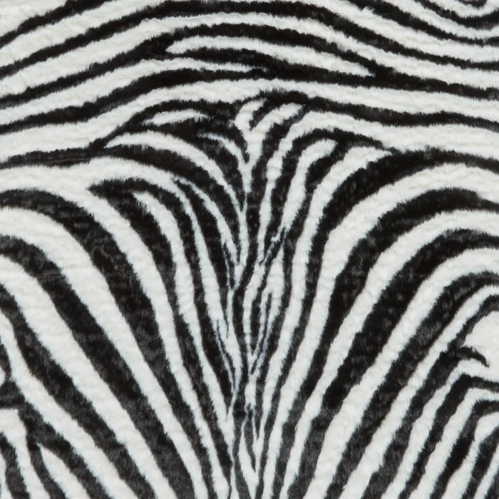 Faux Fur Zebra Black/White