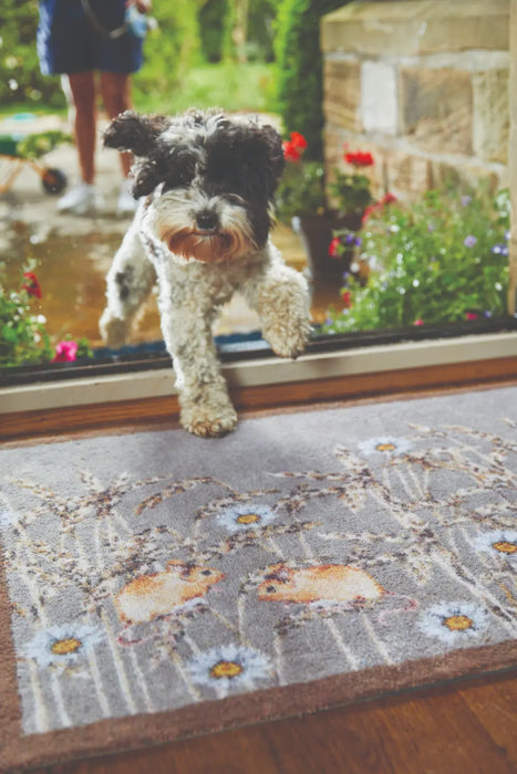 Patterned Hug Rug Country Field Mice 1