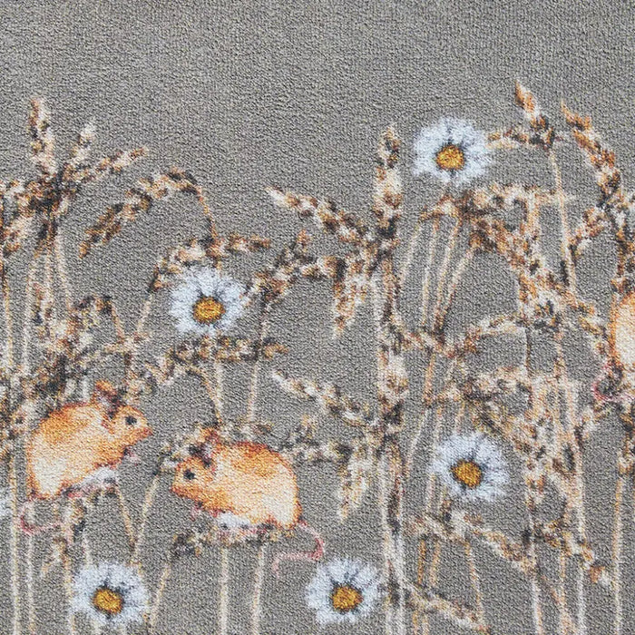 Patterned Hug Rug Country Field Mice 1