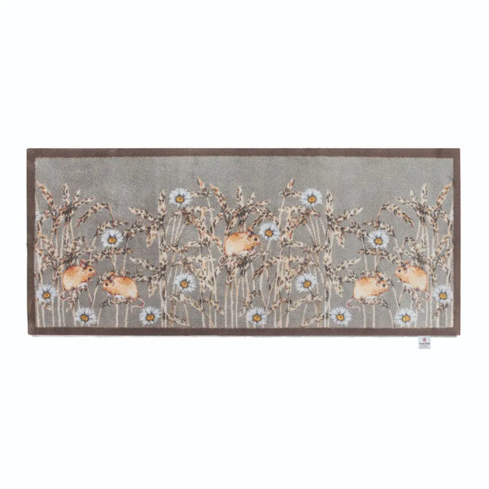 Patterned Hug Rug Country Field Mice 1