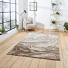 Think Rugs florence 50031 beige gold Yellow, Beige Living Room  Rug.