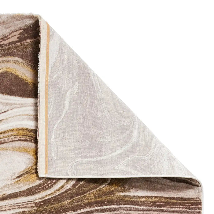 Think Rugs florence 50031 beige gold Yellow, Beige Living Room  Rug.