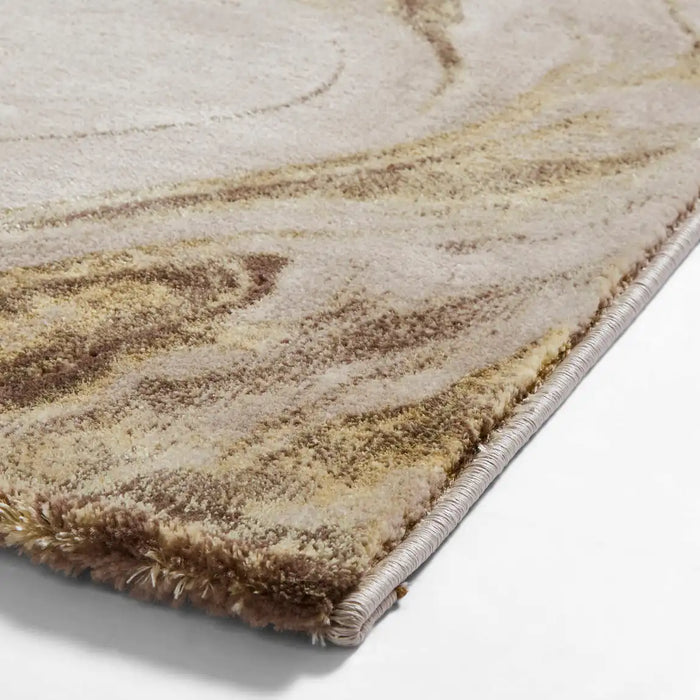 Think Rugs florence 50031 beige gold Yellow, Beige Living Room  Rug.