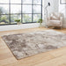 Think Rugs florence 50032 beige silver Grey, Beige Living Room  Rug.