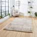 Think Rugs florence 50034 beige gold Yellow, Beige Living Room  Rug.