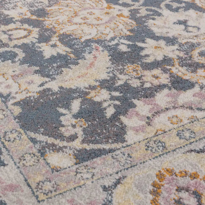 Asiatic flores farah fr07 Multicoloured Living Room Floral Rug.