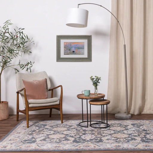 Asiatic flores farah fr07 Multicoloured Living Room Floral Rug.