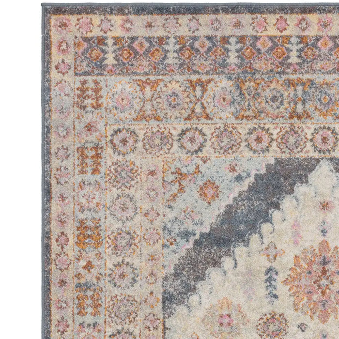 Asiatic flores fiza fr06 Multicoloured Living Room Floral Rug.