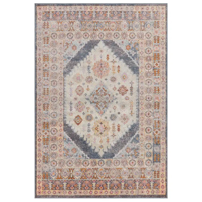 Asiatic flores fiza fr06 Multicoloured Living Room Floral Rug.